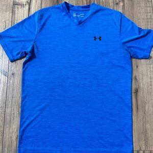 Under Armour Men's Bright Blue V-Neck Tee